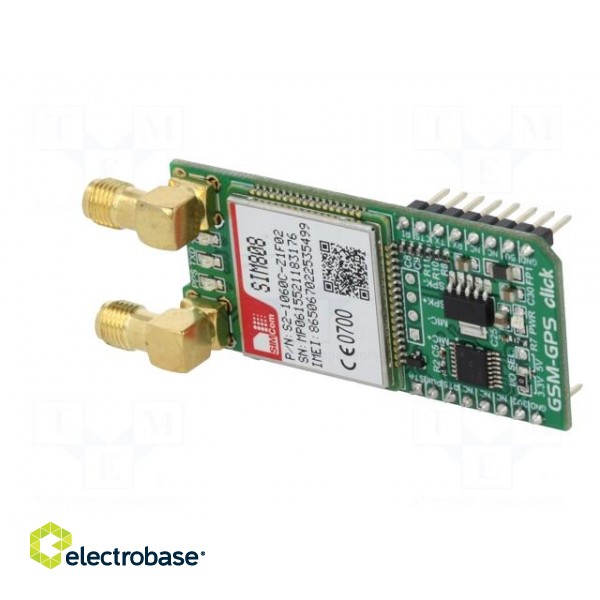 Click board | GPS,GSM/GPRS | UART | MCP1826,SIM808,TXB0106,UG95 image 5