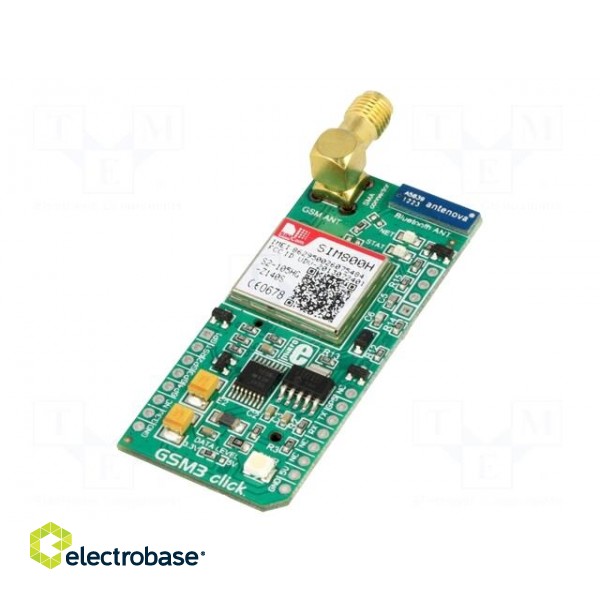 Click board | GSM/GPRS | GPIO,UART | SIM800H | 3.3/5VDC