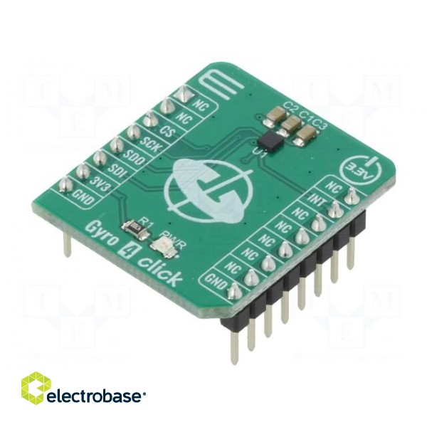 Click board | prototype board | Comp: L20G20IS | gyroscope | 3.3VDC