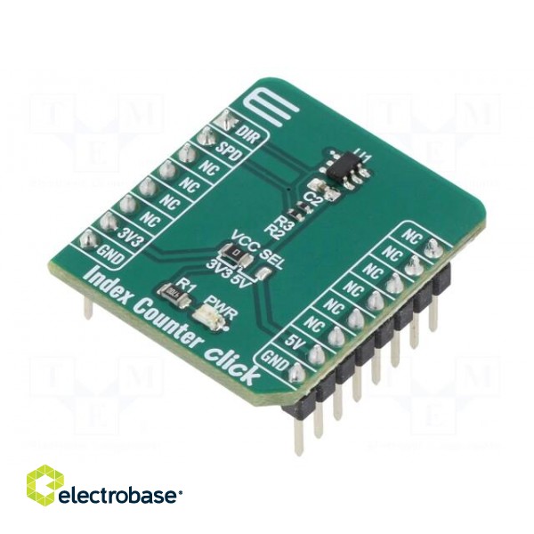 Click board | prototype board | Comp: TLE4966K | Hall sensor