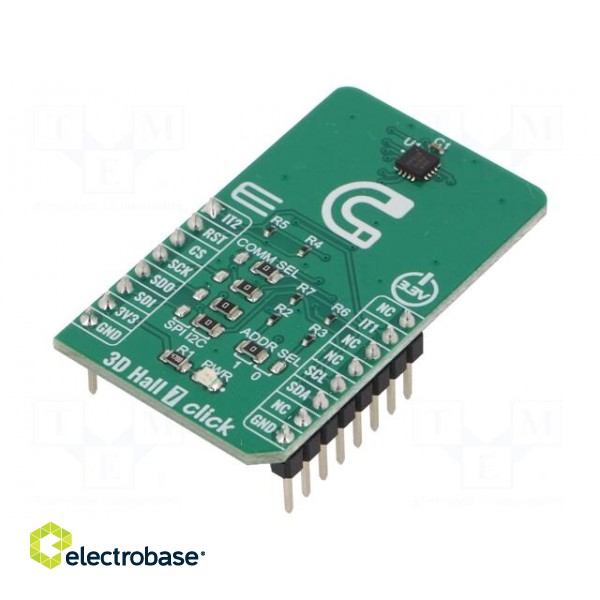 Click board | Hall sensor | I2C,SPI | AK09970N | 3.3VDC