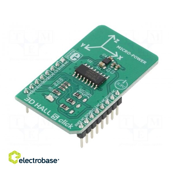 Click board | Hall sensor | I2C,SPI | IIS2MDCTR | 3.3VDC
