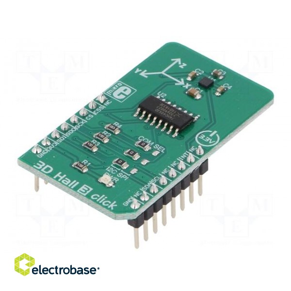 Click board | Hall sensor | I2C,SPI | LIS2MDL | 3.3VDC