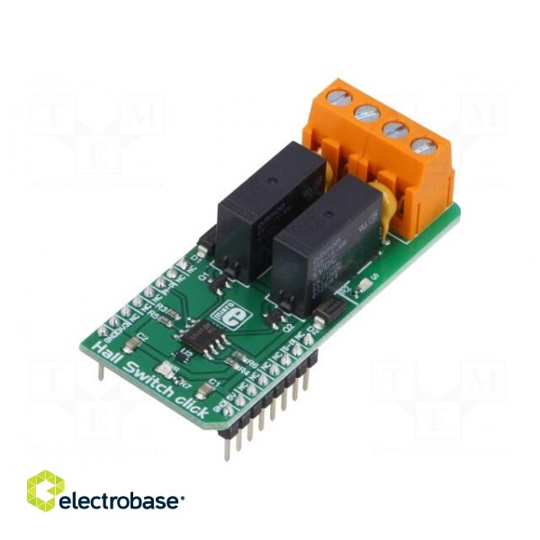 Click board | Hall sensor,relay | GPIO | AH1389 | 3.3/5VDC