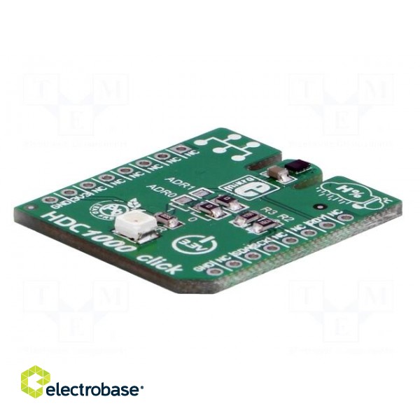 Click board | humidity/temperature sensor | I2C | HDC1000 | 3.3VDC paveikslėlis 1