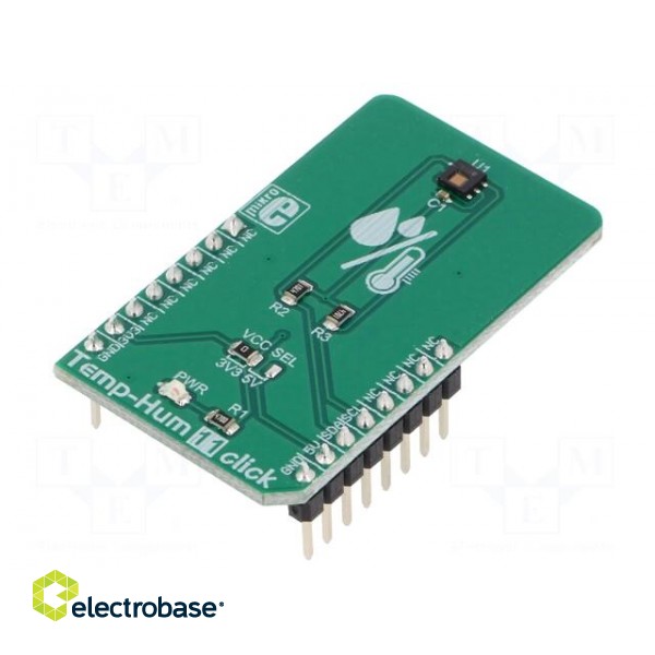 Click board | humidity/temperature sensor | I2C | HDC1080 | 3.3/5VDC