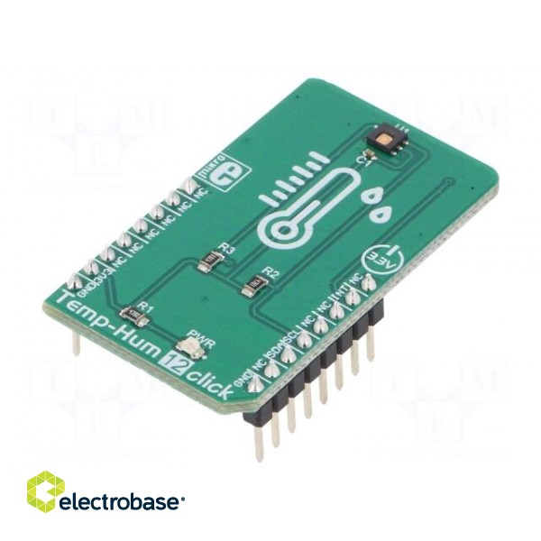 Click board | humidity/temperature sensor | I2C | HDC2080 | 3.3VDC