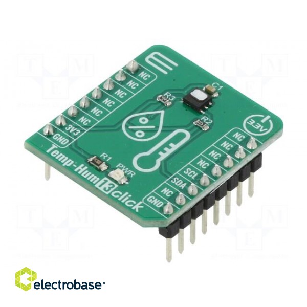 Click board | humidity/temperature sensor | I2C | HTU21DF | 3.3VDC