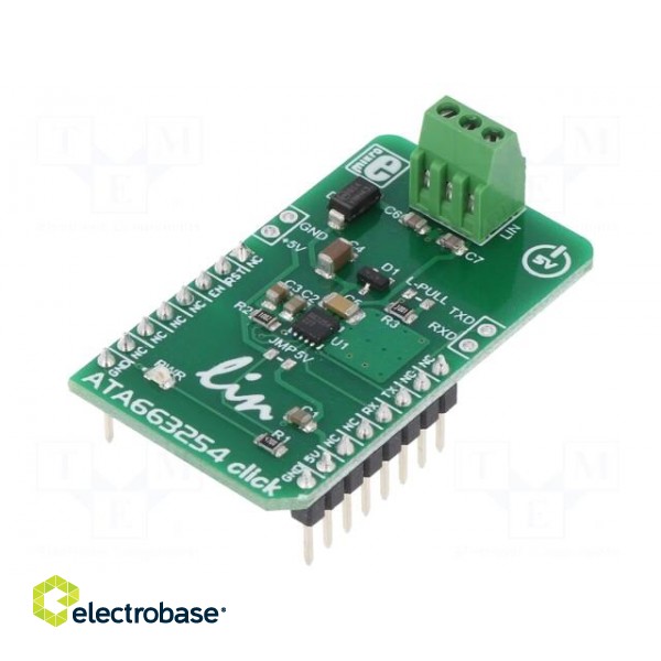 Click board | prototype board | Comp: ATA663254 | interface | 5VDC