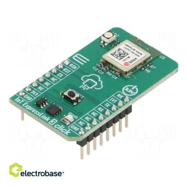 Click board | prototype board | Comp: NORA-W256WS | IoT | 3.3VDC
