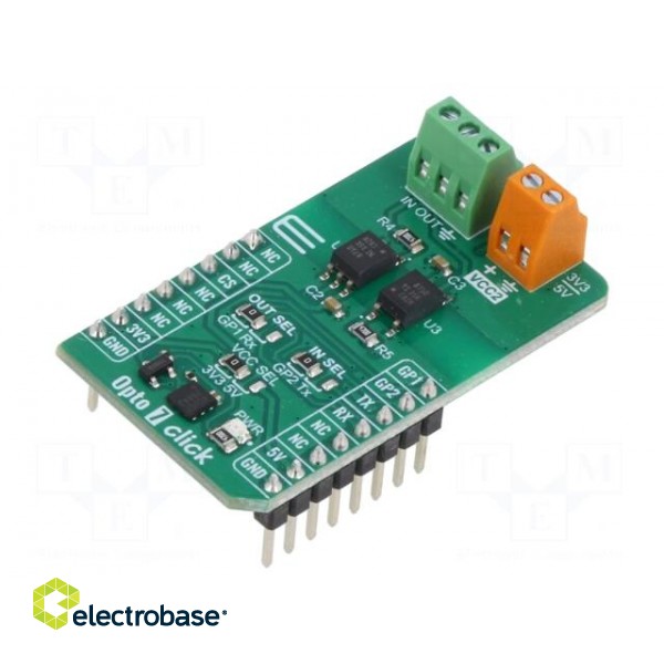 Click board | isolator | GPIO,UART | ISOM8710 | prototype board