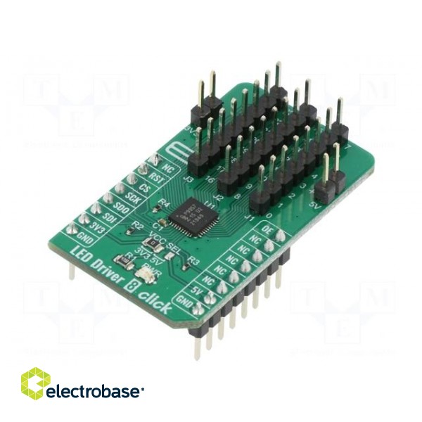 Click board | LED driver | SPI | PCA9957 | prototype board