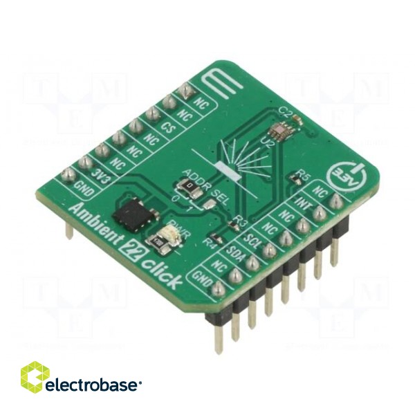 Click board | lighting sensor | I2C | OPT3005 | prototype board