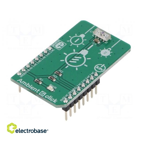 Click board | lighting sensor | I2C | VEML7700 | 3.3VDC