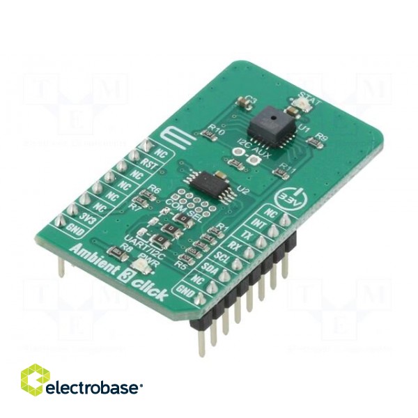 Click board | lighting sensor | I2C,UART | AS7225,AT25SF041 | 3.3VDC