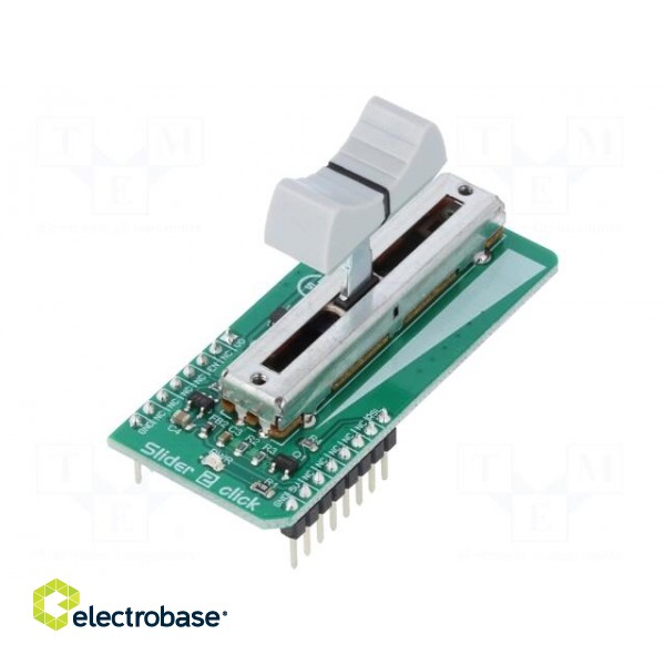 Click board | linear slide potentiometer | GPIO,analog | PTA3043