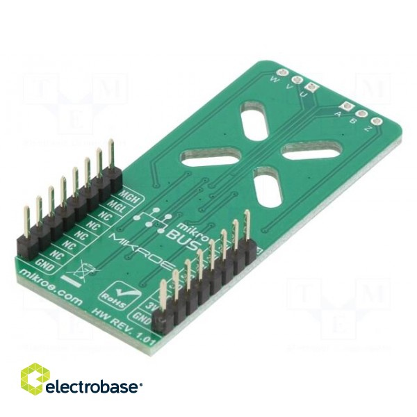 Click board | prototype board | Comp: MA302 | magnetic field sensor image 2