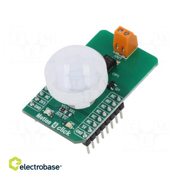 Click board | motion sensor | GPIO | EKMC1603111 | 3.3/5VDC