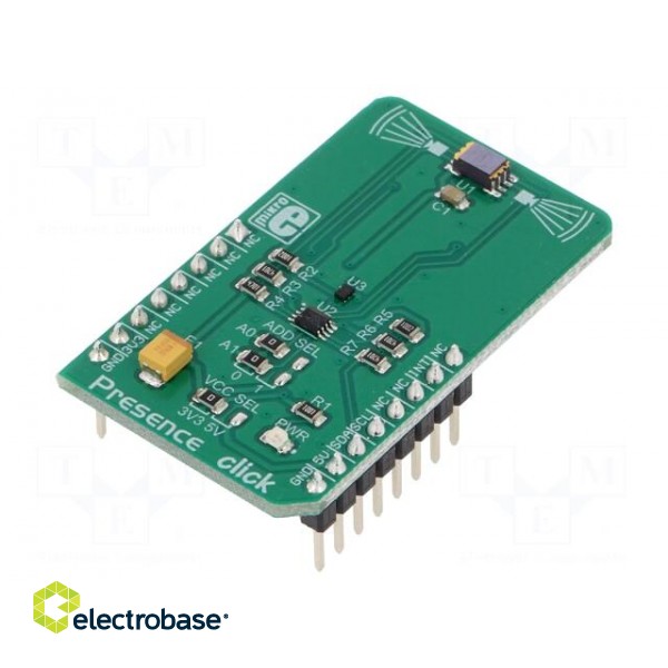 Click board | motion sensor | I2C | 74LVC1T45GM,PCA9306,TPiS1S1385