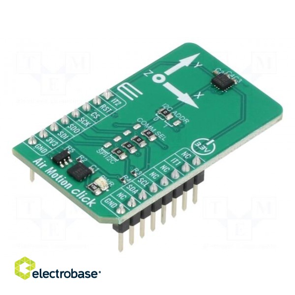 Click board | motion sensor | I2C,SPI | ICM-40627 | prototype board