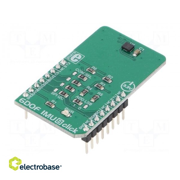 Click board | motion sensor,gyroscope | I2C,SPI | ISM330DLC | 3.3VDC