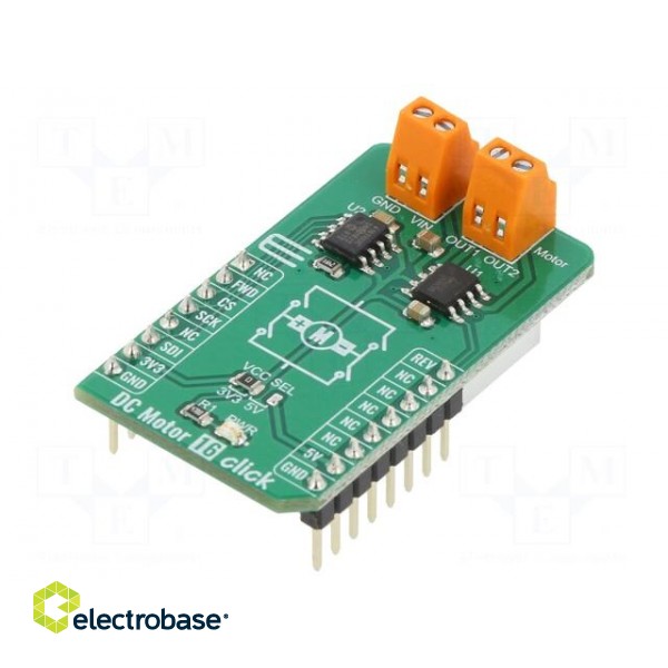 Click board | motor driver | GPIO,SPI | MCP4161,ZXBM5210