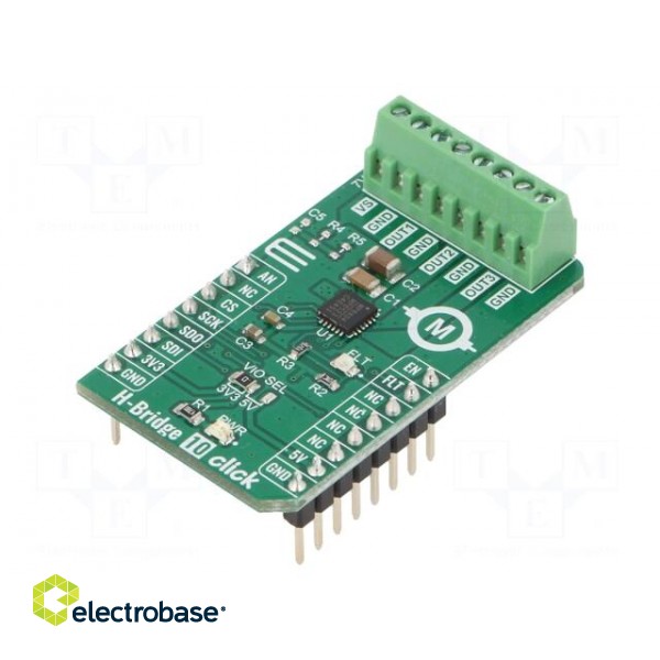 Click board | motor driver,H bridge | analog,SPI | MP6523