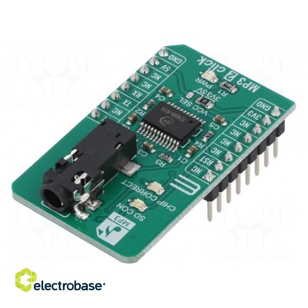 Click board | prototype board | Comp: KT403A | MP3 | 3.3VDC,5VDC image 1