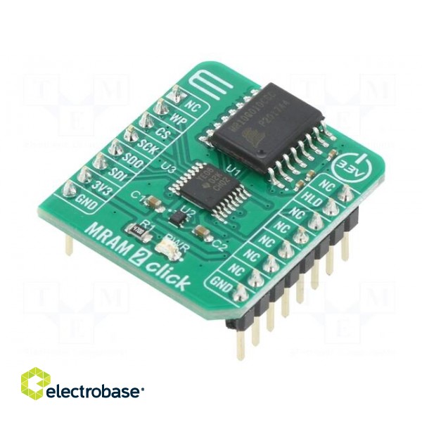 Click board | prototype board | MRAM memory | 3.3VDC