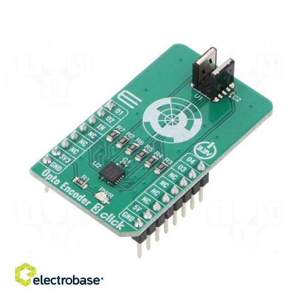 Click board | opto encoder | GPIO | TCUT1800X01 | 3.3/5VDC