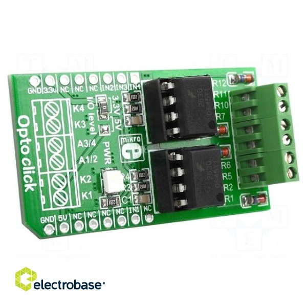 Click board | optocouplers | GPIO | VO2630 | manual,prototype board