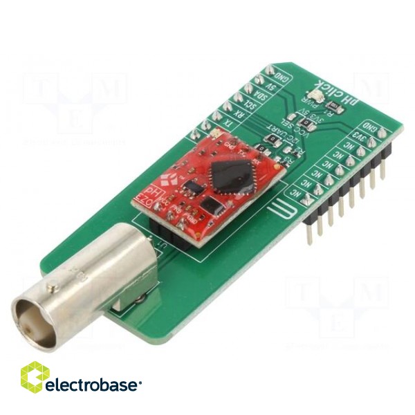 Click board | pH sensor | I2C,UART | pH EZO | prototype board image 1