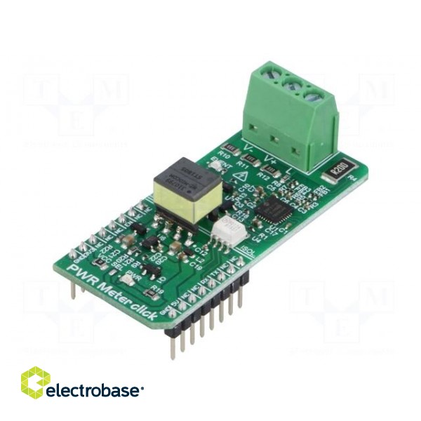 Click board | power meter | UART | MCP39F511A | 3.3/5VDC image 1