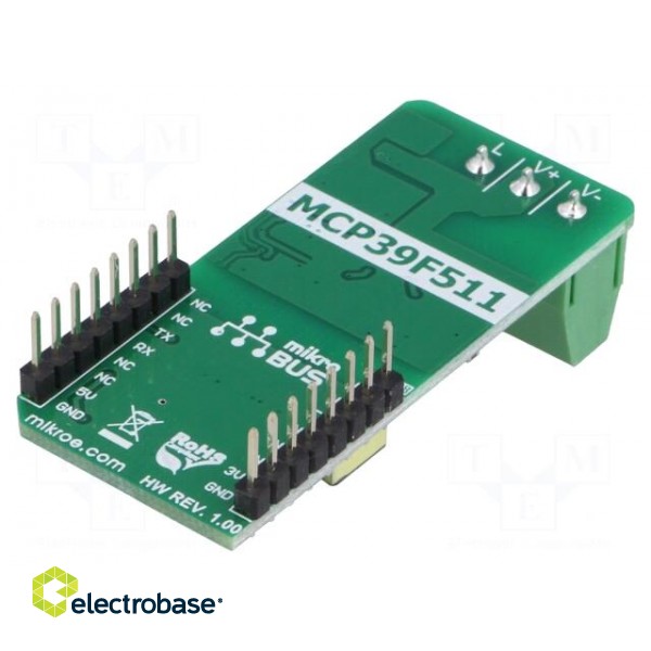 Click board | power meter | UART | MCP39F511A | 3.3/5VDC image 2