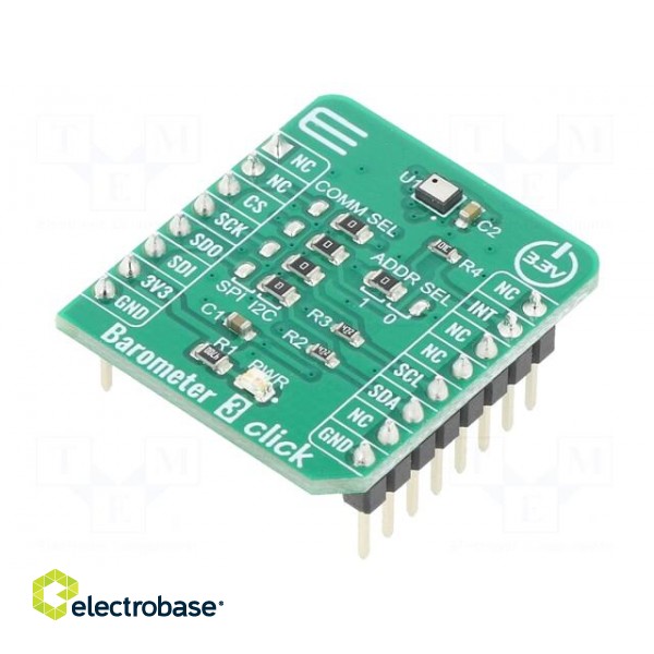 Click board | pressure sensor | GPIO,I2C,SPI | DPS368 | 3.3VDC