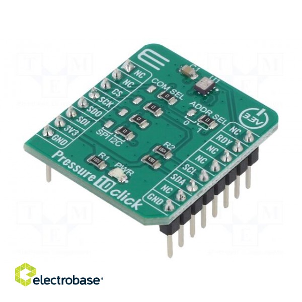 Click board | pressure sensor | GPIO,I2C,SPI | HSPPAD042A | 3.3VDC
