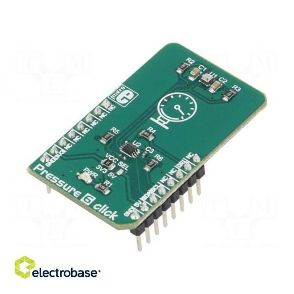 Click board | pressure sensor | I2C | BM1386GLV | 3.3/5VDC