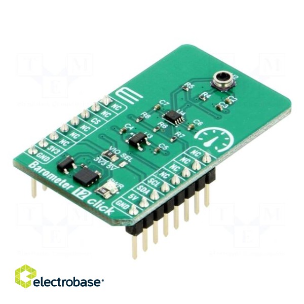 Click board | pressure sensor | I2C | ICP-10125 | prototype board
