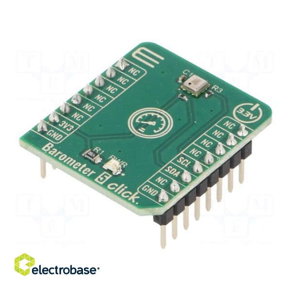 Click board | pressure sensor | I2C | MS5637-02BA03 | 3.3VDC