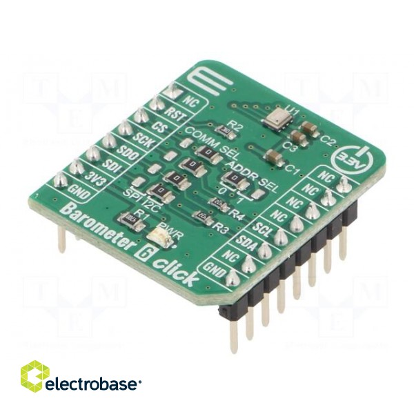 Click board | prototype board | Comp: 2SMPB-02E | pressure sensor