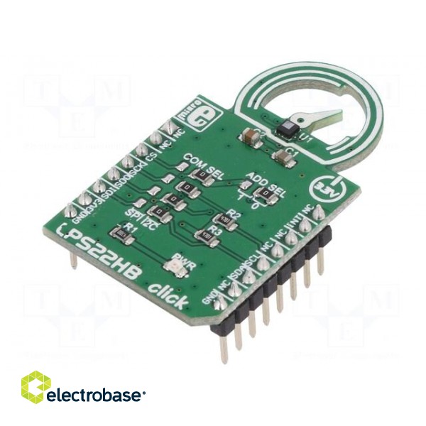 Click board | pressure sensor | I2C,SPI | LPS22HB | 3.3VDC