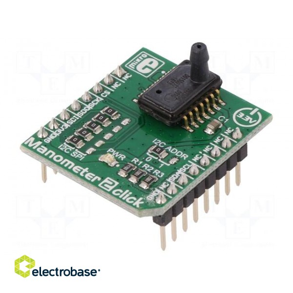 Click board | pressure sensor | I2C,SPI | MS5525DSO-SB001GS | 3.3VDC