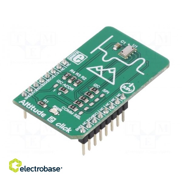 Click board | pressure sensor | I2C,SPI | MS5607-02BA03 | 3.3VDC