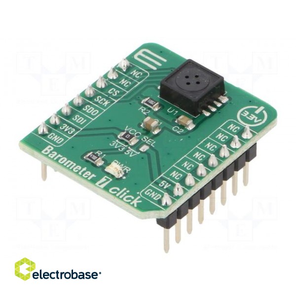 Click board | prototype board | Comp: KP264XTMA1 | pressure sensor