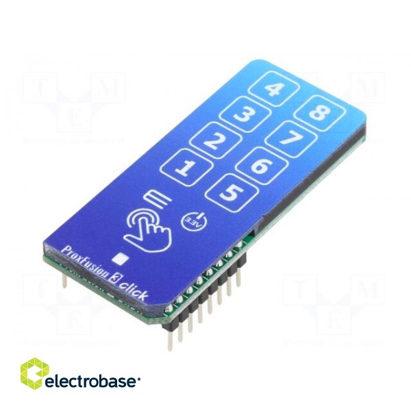Click board | prototype board | Comp: IQS269A | proximity sensor