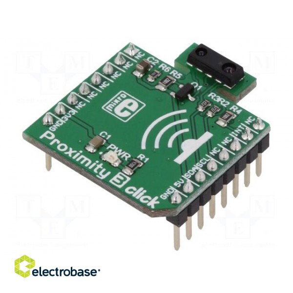 Click board | proximity sensor | I2C | VNCL4200 | 3.3/5VDC
