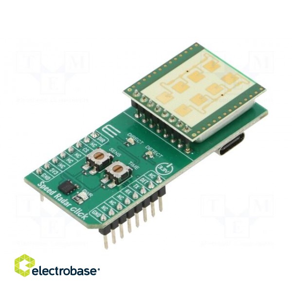 Click board | Radar | UART,USB | K-LD2 | prototype board | 3.3VDC