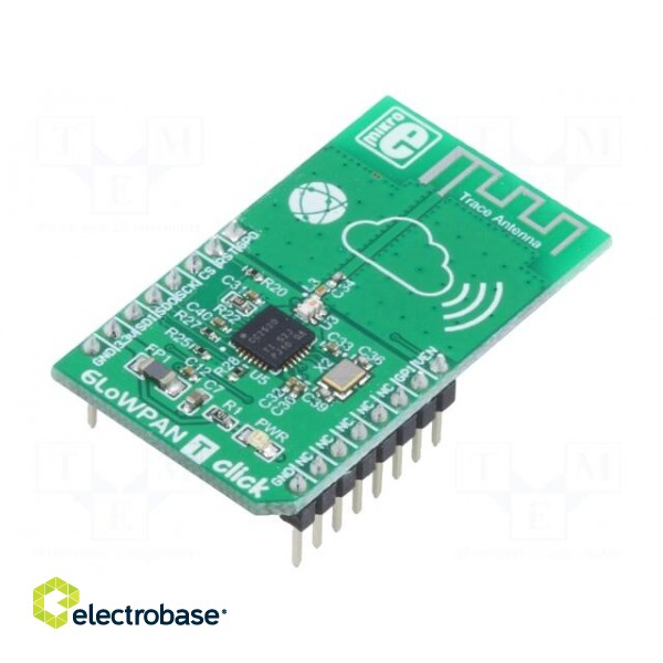 Click board | RF transceiver | GPIO,SPI | CC2520 | 3.3VDC image 1