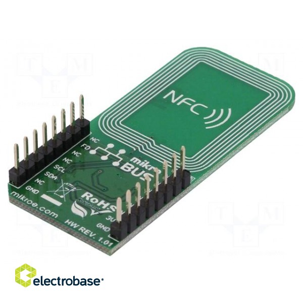 Click board | RFID | I2C | NT3H1101 | manual,prototype board | 3.3VDC фото 2