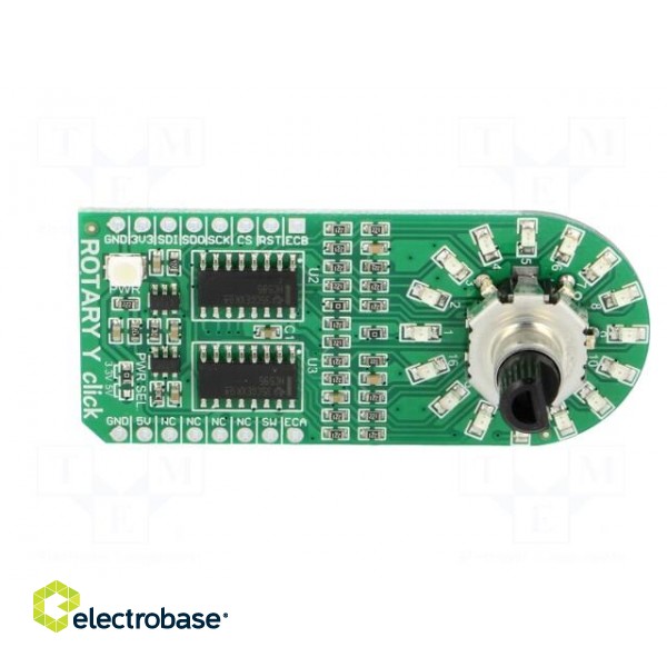 Click board | rotary encoder,LED matrix | SPI | EC12D | 3.3/5VDC фото 3